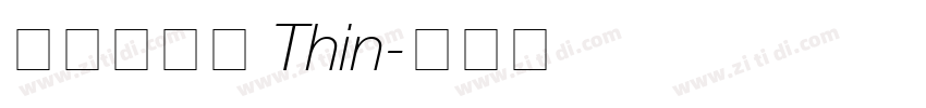 辰宇落雁體 Thin字体转换